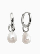 Серьги «Жемчуг. Бусина на ножке», белые в серебре  (артикул 10936479)  большой выбор товаров оптом и в розницу по низким ценам с доставкой