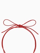 Чокер на шнурке с подвеской «Сердце», L=150 см, красный в золоте  (артикул 10936503)  большой выбор товаров оптом и в розницу по низким ценам с доставкой