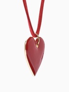 Чокер на шнурке с подвеской «Сердце», L=150 см, красный в золоте  (артикул 10936503)  большой выбор товаров оптом и в розницу по низким ценам с доставкой