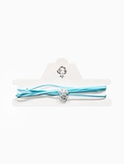 Чокер на шнурке с подвеской «Жемчуг с кристаллом», L=150 см, белый, голубой в серебре  (артикул 10936504)  большой выбор товаров оптом и в розницу по низким ценам с доставкой