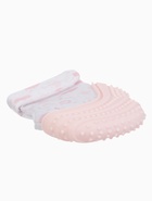 Прорезыватель на ручку для зубов «Фламинго», светло-розовый - фото 122965833