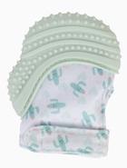 Прорезыватель на ручку для зубов «Кактусы», светло-зеленый - фото 122965838