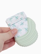 Прорезыватель на ручку для зубов «Кактусы», светло-зеленый - фото 122965843