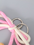 Брелок для ключей на кольце, карабине «Милый щенок с бело-розовым бантиком», на сумку, рюкзак, мягкий, бежевый, 5×9.5×20 см - Фото 4