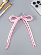 Брелок для ключей на карабине «Двойной бант», на сумку, рюкзак, розово-белый, 20×9.5×1 см  (артикул 10964577)  большой выбор товаров оптом и в розницу по низким ценам с доставкой