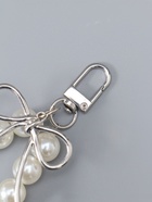 Брелок для ключей на карабине «Жемчужная нить с сердцем и бантом», на сумку, рюкзак, серебристо-белый, 13×3×1 см  (артикул 10964579)  большой выбор товаров оптом и в розницу по низким ценам с доставкой