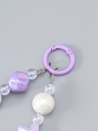 Брелок для ключей на карабине «Тюльпаны и звёзды», на сумку, рюкзак, сиренево-перламутровый, 11×4×1.5 см - Фото 4