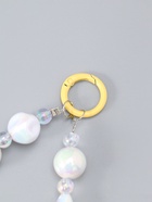 Брелок для ключей на карабине «Тюльпаны и звёзды», на сумку, рюкзак, жёлто-перламутровый, 11×4×1.5 см - Фото 4