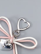 Брелок для ключей на карабине «Двойной бант с сердцем», на сумку, рюкзак, бело-розовый, 14×9×1.5 см  (артикул 10964585)  большой выбор товаров оптом и в розницу по низким ценам с доставкой