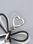 Брелок для ключей на карабине «Двойной бант с сердцем», на сумку, рюкзак, бело-чёрный, 14×9×1.5 см  (артикул 10964586)  большой выбор товаров оптом и в розницу по низким ценам с доставкой