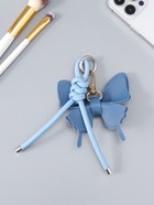 Брелок для ключей на карабине «Бабочка с узлом», на сумку, рюкзак, сине-голубой, 13.5×9.5×2.5 см  (артикул 10964588)  большой выбор товаров оптом и в розницу по низким ценам с доставкой