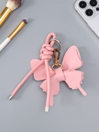 Брелок для ключей на карабине «Бабочка с узлом», на сумку, рюкзак, розовый, 13.5×9.5×2.5 см  (артикул 10964591)  большой выбор товаров оптом и в розницу по низким ценам с доставкой