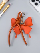 Брелок для ключей на карабине «Бабочка с узлом», на сумку, рюкзак, красно-бордовый, 13.5×9.5×2.5 см  (артикул 10964592)  большой выбор товаров оптом и в розницу по низким ценам с доставкой