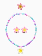 Набор детский «Выбражулька. Цветок», 3 предмета: бусы, клипсы, кольцо безразмерное, разноцветный  (артикул 10967668)  большой выбор товаров оптом и в розницу по низким ценам с доставкой