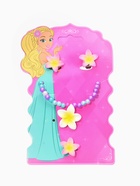 Набор детский «Выбражулька. Цветок», 3 предмета: бусы, клипсы, кольцо безразмерное, разноцветный  (артикул 10967668)  большой выбор товаров оптом и в розницу по низким ценам с доставкой