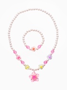 Набор детский «Выбражулька. Цветок и жемчуг», 2 предмета: бусы, браслет, разноцветный  (артикул 10967669)  большой выбор товаров оптом и в розницу по низким ценам с доставкой