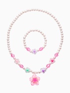 Набор детский «Выбражулька. Цветок и жемчуг», 2 предмета: бусы, браслет, разноцветный  (артикул 10967669)  большой выбор товаров оптом и в розницу по низким ценам с доставкой