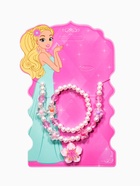 Набор детский «Выбражулька. Цветок и жемчуг», 2 предмета: бусы, браслет, разноцветный  (артикул 10967669)  большой выбор товаров оптом и в розницу по низким ценам с доставкой