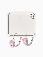 Серьги «Сердечки лунные», розовые в серебре  (артикул 10967871)  большой выбор товаров оптом и в розницу по низким ценам с доставкой