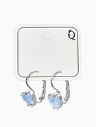 Серьги «Сердечки лунные», фиолетовые в серебре  (артикул 10967872)  большой выбор товаров оптом и в розницу по низким ценам с доставкой