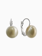 Серьги «Таблетка. Кошачий глаз», шарик, пластик, серые в серебре  (артикул 10967873)  большой выбор товаров оптом и в розницу по низким ценам с доставкой