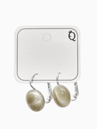 Серьги «Таблетка. Кошачий глаз», шарик, пластик, серые в серебре  (артикул 10967873)  большой выбор товаров оптом и в розницу по низким ценам с доставкой