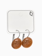 Серьги «Таблетка. Блёстка», шарик, пластик, цвет золотой в серебре  (артикул 10967881)  большой выбор товаров оптом и в розницу по низким ценам с доставкой