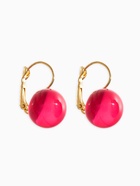 Серьги «Шар №14», пластик, малиновые в золоте  (артикул 10967898)  большой выбор товаров оптом и в розницу по низким ценам с доставкой