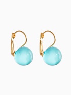 Серьги «Шар №14», пластик, голубые в золоте  (артикул 10967901)  большой выбор товаров оптом и в розницу по низким ценам с доставкой