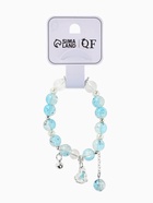 Браслет с подвесками «Сахарный. лошадка», d=6 см, шар №10/8, белый, голубой в серебре  (артикул 10967905)  большой выбор товаров оптом и в розницу по низким ценам с доставкой