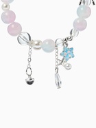 Браслет с подвесками «Сахарный. Звёздочка», d=6 см, шар №10/8, розовый, голубой в серебре  (артикул 10967908)  большой выбор товаров оптом и в розницу по низким ценам с доставкой