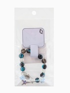 Браслет с подвесками «Сахарный. Башня с цветами», d=6 см, шар №10/8, чёрный, синий в серебре  (артикул 10967915)  большой выбор товаров оптом и в розницу по низким ценам с доставкой