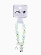 Браслет с подвесками «Сахарный. Мишка», шар №10/8, d=6 см, зелёный, голубой в серебре  (артикул 10967917)  большой выбор товаров оптом и в розницу по низким ценам с доставкой