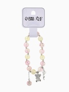 Браслет с подвесками «Сахарный. Мишка», шар №10/8, d=6 см, розовый, жёлтый в серебре  (артикул 10967918)  большой выбор товаров оптом и в розницу по низким ценам с доставкой