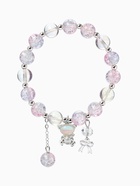 Браслет с подвесками «Сахарный. Мишка», шар №10/8, d=6 см, розовый, синий в серебре  (артикул 10967919)  большой выбор товаров оптом и в розницу по низким ценам с доставкой