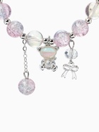 Браслет с подвесками «Сахарный. Мишка», шар №10/8, d=6 см, розовый, синий в серебре - Фото 3