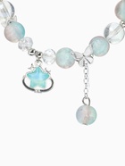 Браслет с подвесками «Сахарный. Звезда», шар №10/8, d=6 см, розовый, голубой матовый в серебре  (артикул 10967921)  большой выбор товаров оптом и в розницу по низким ценам с доставкой