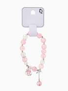 Браслет с подвесками «Сахарный. Звезда», шар №10/8, d=6 см, розовый, белый матовый в серебре  (артикул 10967922)  большой выбор товаров оптом и в розницу по низким ценам с доставкой