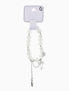 Браслет с подвесками «Сахарный. Перо и бант», d=6 см, шар №10/8, белый радужный в серебре  (артикул 10967923)  большой выбор товаров оптом и в розницу по низким ценам с доставкой