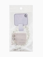 Браслет с подвесками «Сахарный. Перо и бант», d=6 см, шар №10/8, белый радужный в серебре  (артикул 10967923)  большой выбор товаров оптом и в розницу по низким ценам с доставкой