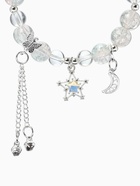 Браслет с подвесками «Сахарный. Ночное небо», d=6 см, шар № 10/8, розовый, голубой в серебре  (артикул 10967925)  большой выбор товаров оптом и в розницу по низким ценам с доставкой