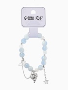 Браслет с подвесками «Сахарный. Сердце текучее», d=6 см, шар № 10/8, голубой в серебре  (артикул 10967927)  большой выбор товаров оптом и в розницу по низким ценам с доставкой