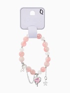 Браслет с подвесками «Сахарный. Сердце текучее», d=6 см, шар № 10/8, белый, розовый в серебре  (артикул 10967928)  большой выбор товаров оптом и в розницу по низким ценам с доставкой