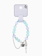 Браслет с подвесками «Сахарный. Бабочка и перо», d=6 см, шар № 10/8, голубой, фиолетовый в серебре  (артикул 10967929)  большой выбор товаров оптом и в розницу по низким ценам с доставкой