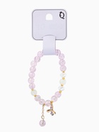 Браслет с подвесками «Сахарный. Пчёлка», d=6 см, шар №8, фиолетовый в золоте  (артикул 10967935)  большой выбор товаров оптом и в розницу по низким ценам с доставкой