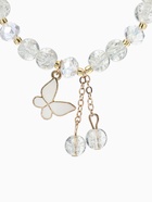 Браслет с подвесками «Сахарный. Бабочка», d=6 см, шар №8, белый в золоте  (артикул 10967937)  большой выбор товаров оптом и в розницу по низким ценам с доставкой