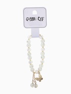 Браслет с подвесками «Сахарный. Бабочка», d=6 см, шар №8, белый в золоте  (артикул 10967937)  большой выбор товаров оптом и в розницу по низким ценам с доставкой