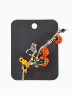 Брошь «Птица на ветке с хурмой», оранжевая в золоте  (артикул 10968171)  большой выбор товаров оптом и в розницу по низким ценам с доставкой