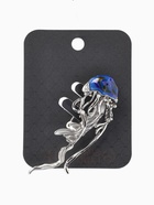 Брошь «Медуза морская», синяя в серебре  (артикул 10968173)  большой выбор товаров оптом и в розницу по низким ценам с доставкой