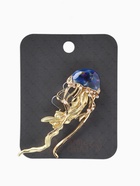 Брошь «Медуза морская», синяя в золоте  (артикул 10968174)  большой выбор товаров оптом и в розницу по низким ценам с доставкой